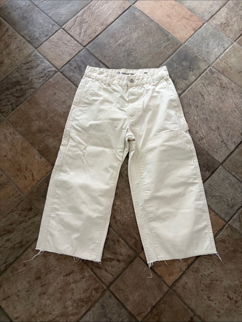 Original Use Cream High-Rise Wide Leg Pants